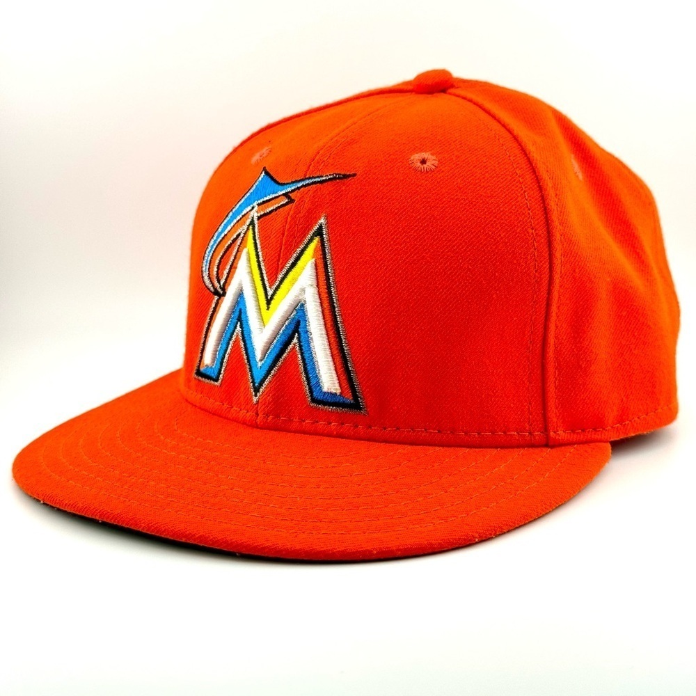 Miami Marlins Baseball New Era 59Fifty Cap/hat Size 7 1/8 Great condition! - Picture 13 of 16